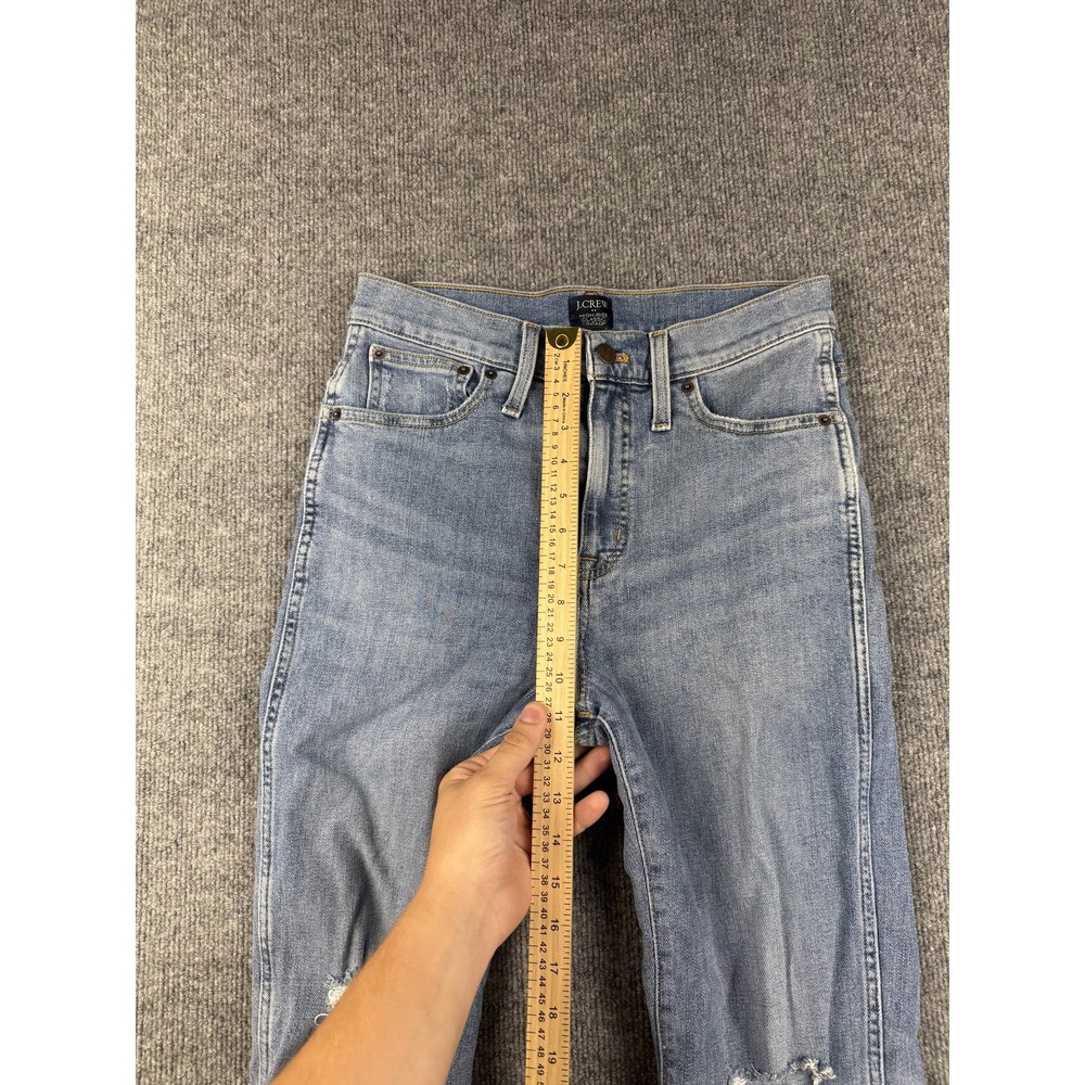 J Crew Jeans Womens 29 Blue‎ High Rise Classic Vintage Distressed Denim Pants - Picture 10 of 14